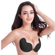 Load image into Gallery viewer, WEADDU 2-pack B007 women sexy push up strapless mango Invisible gather bra
