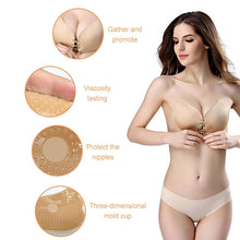 Load image into Gallery viewer, WEADDU 2-pack B001 Women Strapless Plus Size Self-adhesive Invisible gather bra
