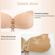 Load image into Gallery viewer, WEADDU 2-pack B001 Women Strapless Plus Size Self-adhesive Invisible gather bra
